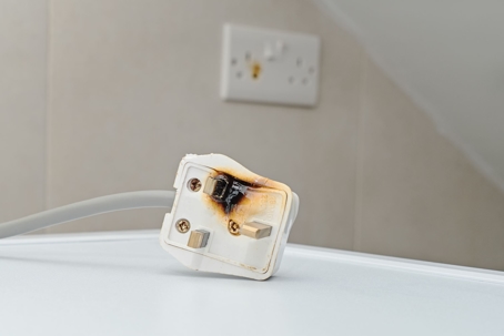 Burned Electrical Plug