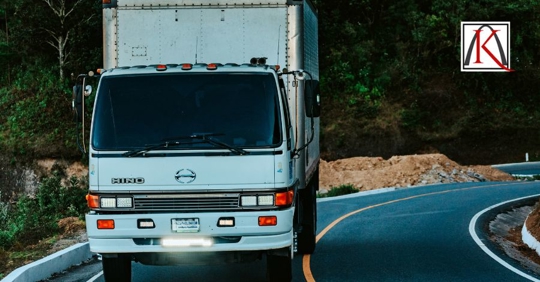 truck on road